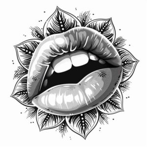 mouths-lips tattoo design ideas pure motif color depth represents endurance