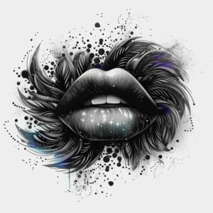 mouths-lips tattoo design ideas micro tattoo color saturation for lower arm