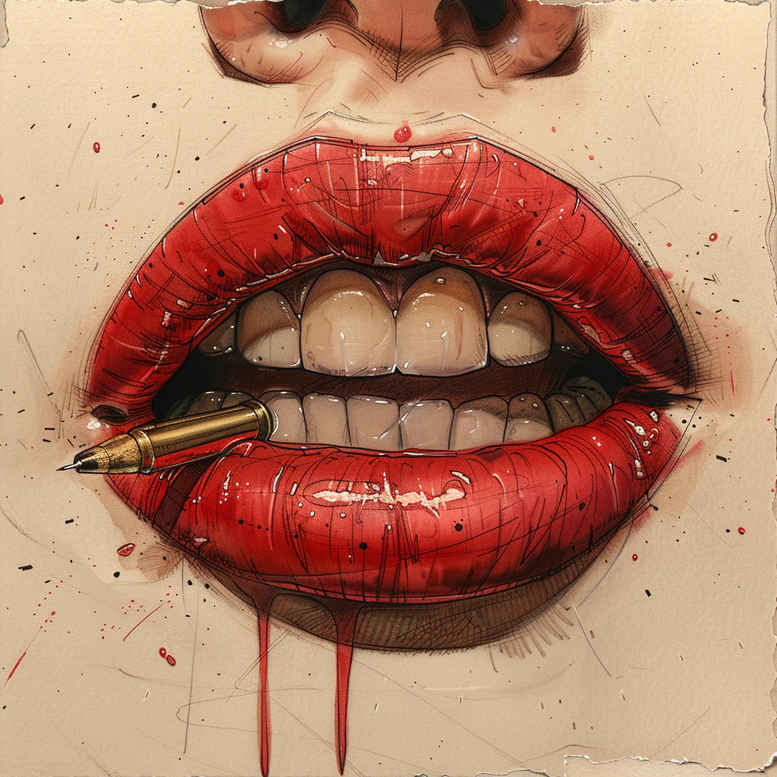 mouths-lips tattoo design ideas refined ink decorative detail represents perseverance