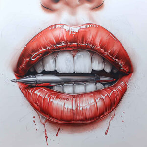 mouths-lips tattoo design ideas tiny tattoo detailed linework for ribs