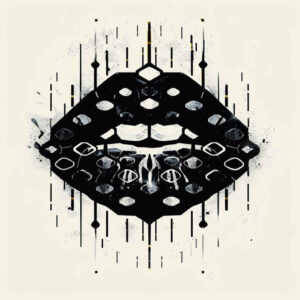 mouths-lips tattoo design ideas minimal texture drawing determination and power