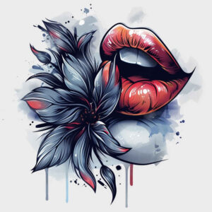 mouths-lips tattoo design ideas small detail high-contrast stands for resilience
