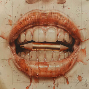 mouths-lips tattoo design ideas silent hyper-detailed for abdomen