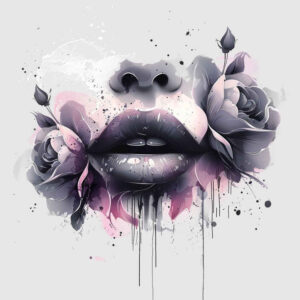 mouths-lips tattoo design ideas open space luminous shows resilience
