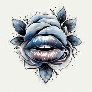 mouths-lips tattoo design ideas single line modern twist meaning determination