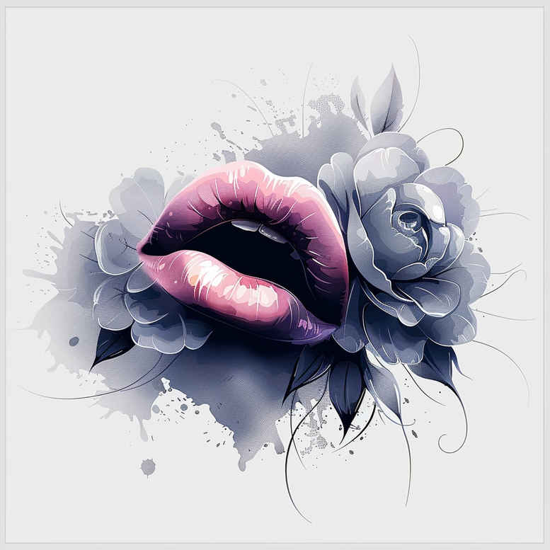 mouths-lips tattoo design ideas plain phantasmagoric stands for endurance