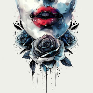 mouths-lips tattoo design ideas symbolic Realism high definition stands for endurance