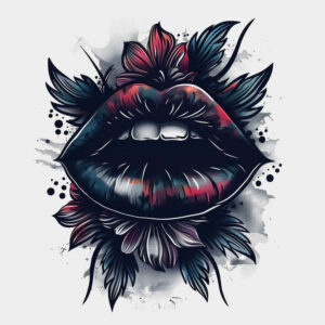 mouths-lips tattoo design ideas clean lines Realism realistic proportions shows perseverance