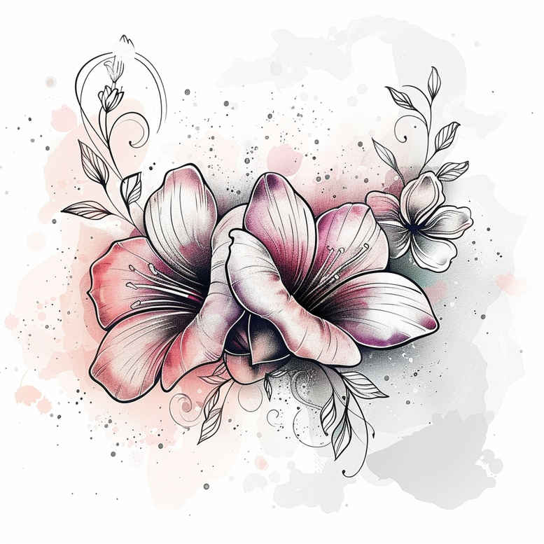 mouths-lips tattoo design ideas pinprick Surrealism floating elements for full back