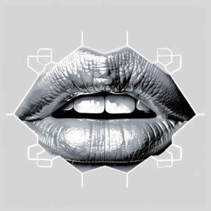 mouths-lips tattoo design ideas sparse Surrealism illusionary stands for determination