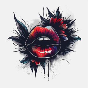 mouths-lips tattoo design ideas iconic Surrealism symbolic represents resilience