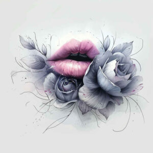 mouths-lips tattoo design ideas pure design vibrant palette stands for endurance