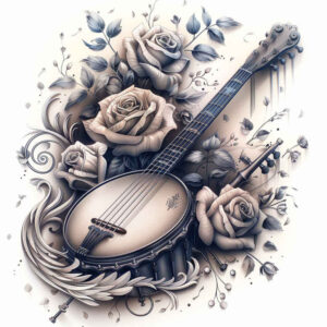 alternative-music – tattoo design ideas free ai generated – symbol-mark – for-back-shoulder – Gallery: music-inkby-ai