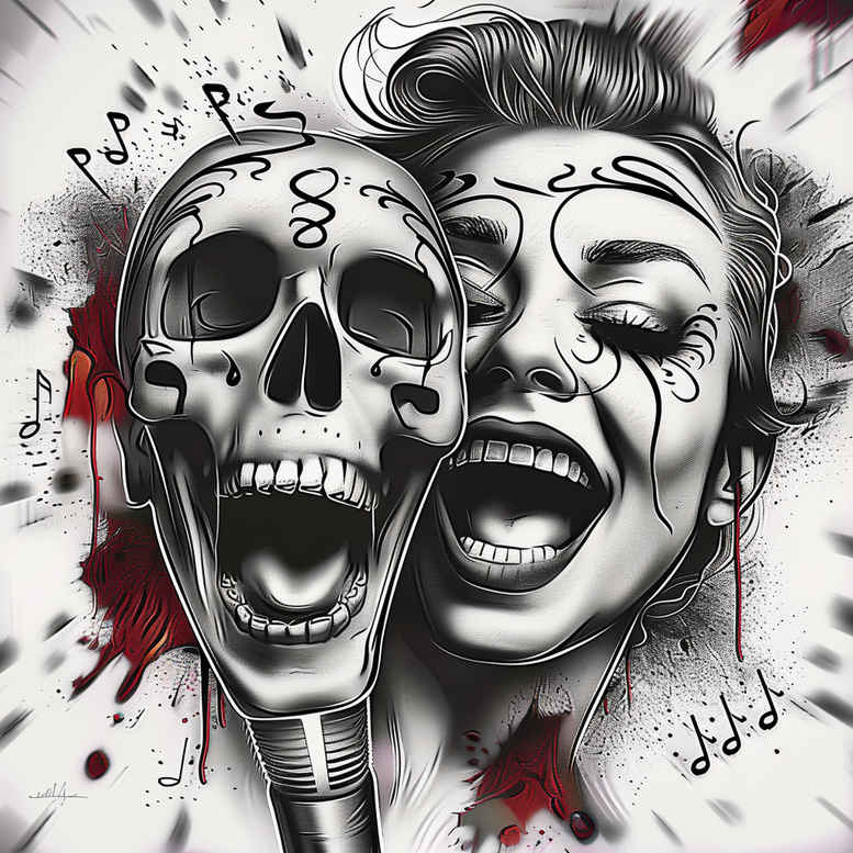 classical-music – tattoo design ideas free ai generated – concise – for-side-torso – Gallery: music-inkby-ai