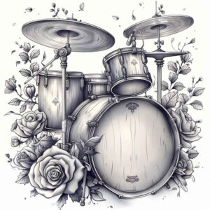 delicate-music – tattoo design ideas free ai generated – fine-dot – for-spine – Gallery: music-inkby-ai