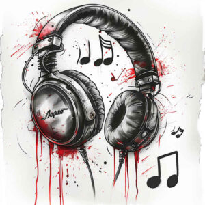 drums – tattoo design ideas free ai generated – simple-dot – for-back-shoulder – Gallery: music-inkby-ai