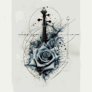 ethnic-music – tattoo design ideas free ai generated – open-space – for-forearm – Gallery: music-inkby-ai