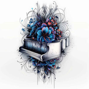 ethnic-music – tattoo design ideas free ai generated – pure-design – for-inner-arm – Gallery: music-inkby-ai
