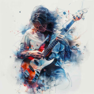 film-music – tattoo design ideas free ai generated – slender – for-shoulder-blade – Gallery: music-inkby-ai