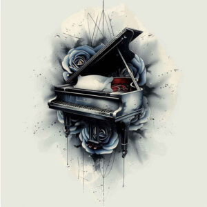 instrumental-music – tattoo design ideas free ai generated – discreet-mark – for-collarbone – Gallery: music-inkby-ai