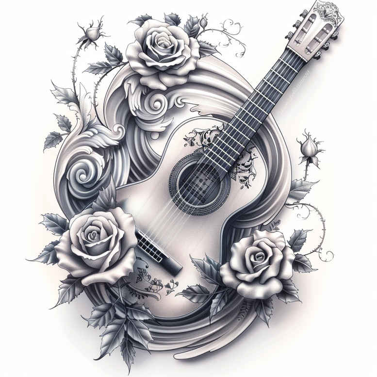 jazz-music – tattoo design ideas free ai generated – tiny-tattoo – for-shoulder-blade – Gallery: music-inkby-ai