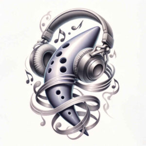 music-and-emotions – tattoo design ideas free ai generated – subtle-motif – for-back-shoulder – Gallery: music-inkby-ai