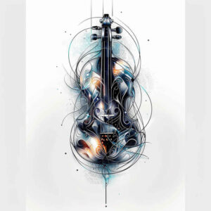 music-tattoo – tattoo design ideas free ai generated – sparse – for-collarbone – Gallery: music-inkby-ai