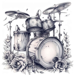 music-with-details-for-men – tattoo design ideas free ai generated – discreet – for-lower-chest – Gallery: music-inkby-ai