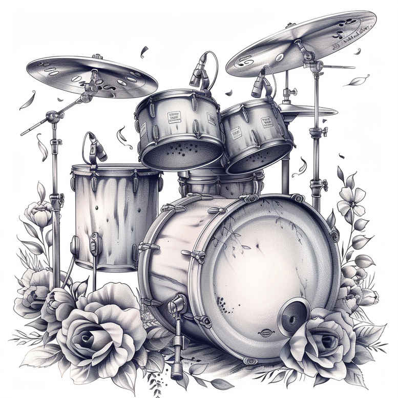 music-with-details-for-men – tattoo design ideas free ai generated – discreet – for-lower-chest – Gallery: music-inkby-ai