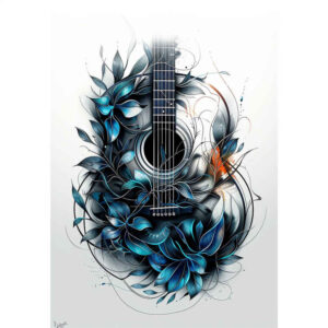 music-with-energy – tattoo design ideas free ai generated – abstract – for-scapula – Gallery: music-inkby-ai