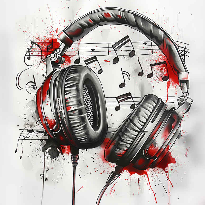 notes – tattoo design ideas free ai generated – airy-touch – for-spine – Gallery: music-inkby-ai