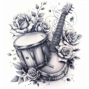 piano – tattoo design ideas free ai generated – micro-symbol – for-triceps – Gallery: music-inkby-ai