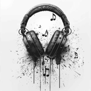 pop-music – tattoo design ideas free ai generated – simple-icon – for-lower-leg – Gallery: music-inkby-ai