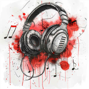 sound-effect – tattoo design ideas free ai generated – soft-touch – for-side-torso – Gallery: music-inkby-ai