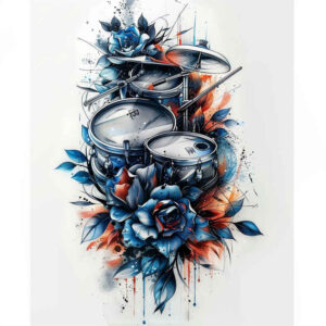 sound-waves – tattoo design ideas free ai generated – no-fill – for-lower-chest – Gallery: music-inkby-ai