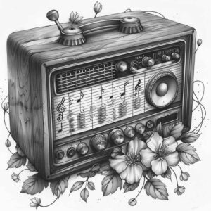 music tattoo design ideas CGI-rendered airy for collarbone