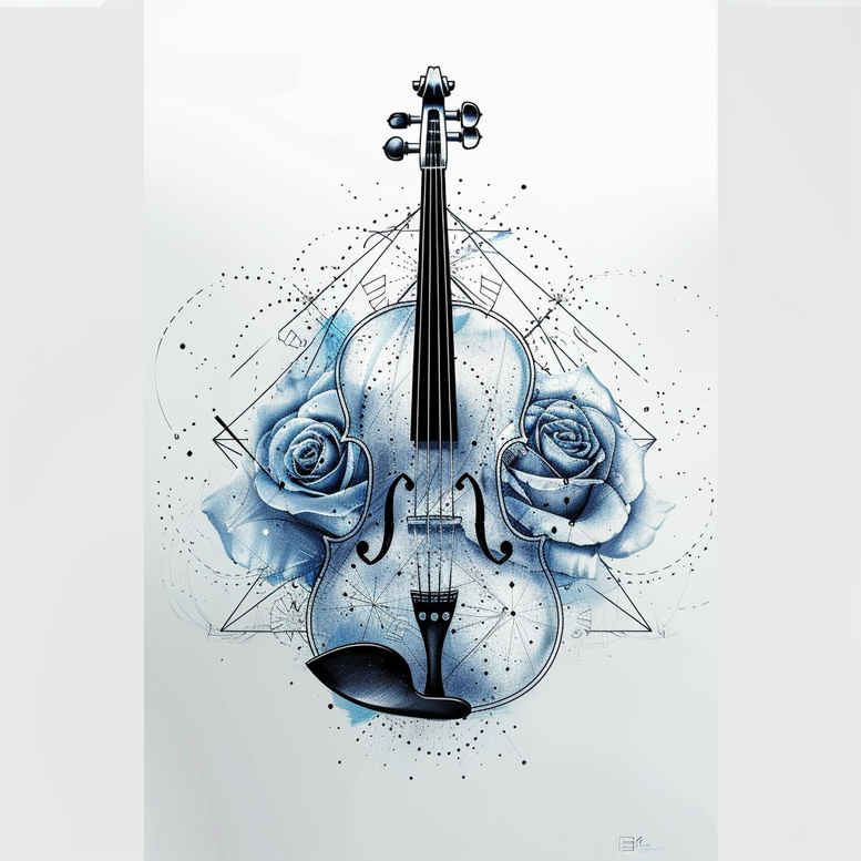 music tattoo design ideas clean lines airy touch meaning courage