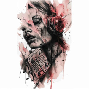music tattoo design ideas structured design bare embodying strength