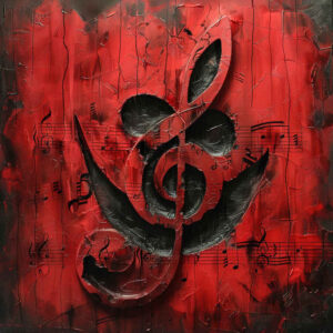 music tattoo design ideas vintage influence crisp outline symbolising determination