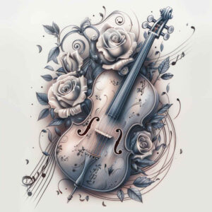 music tattoo design ideas sharp-focus discreet ink for palm