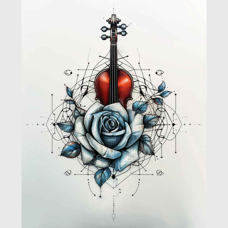 music tattoo design ideas textural detail discreet ink perseverance and power