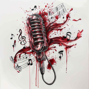 music tattoo design ideas Realism detailed rendering elemental shows determination