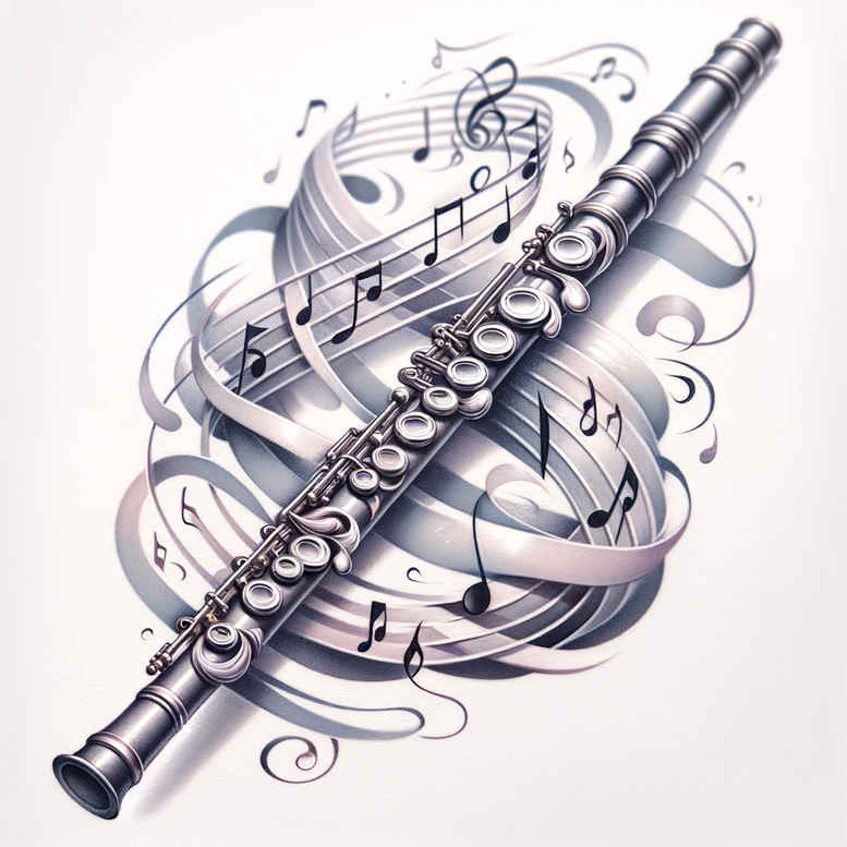 music tattoo design ideas Realism skin realism empty space for ankle