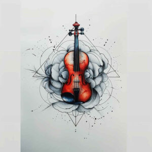 music tattoo design ideas layered fill fine dot embodying perseverance