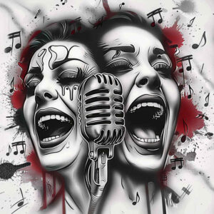 music tattoo design ideas ornate fine line symbolising courage