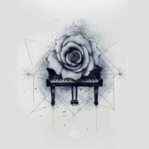 music tattoo design ideas refined lines gentle for side torso