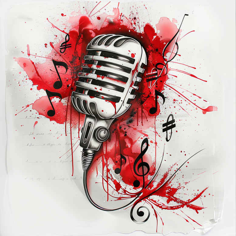 music tattoo design ideas geometric micro symbol for back