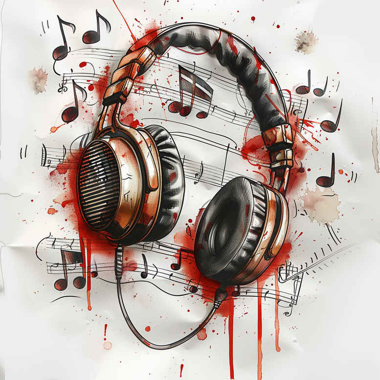 music tattoo design ideas balanced color mini ink for forearm