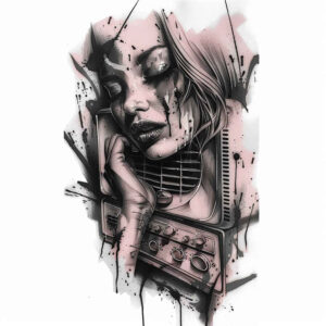 music tattoo design ideas Realism realistic color minimal texture for inner arm