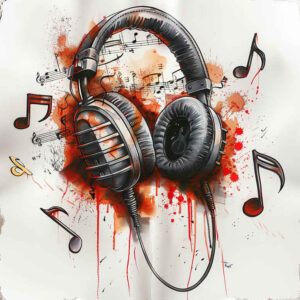 music tattoo design ideas Realism photo-like tattoo minimal texture symbol of strength